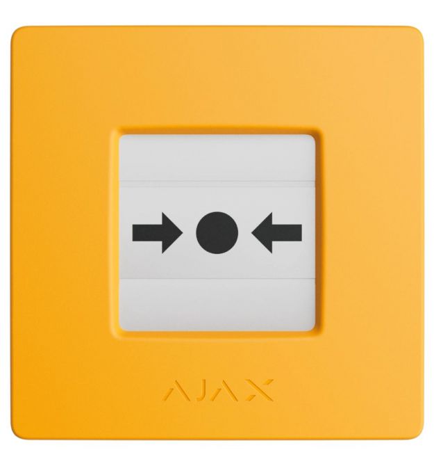 Извещатель Ajax Manual Call Point (Yellow) ручной беспроводной