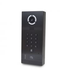 Багатоабонентська IP-виклична панель Bas-IP AV-09KFBI (black) зі зчитувачем UKEY та розпізнаванням облич для IP-домофонів