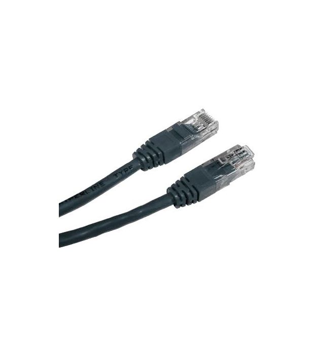 Патч-корд Cablexpert PP12-0.25M/BK 0.25 м кат.5Е черный