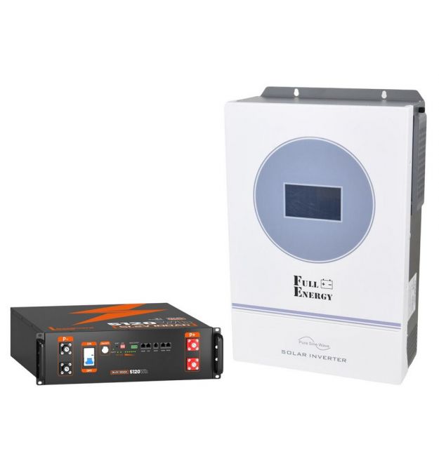 Комплект резервного живлення: інвертор 6.2 кВт + АКБ LiFePO4 5.12 кВт·год (BBGI-6248MPW(TS)+HS48V100AH10)