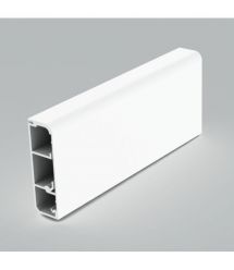 Кабельный канал из ПВХ плинтусный (белого цвета) 80х25мм Серия LP (плинтусная) ПВХ