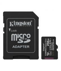 Карта пам'яті microSDXC Kingston 256Gb Canvas Select Plus Gen3 class 10 А1 UHS-I + SD-адаптер (SDCS3/256GB)