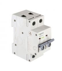 Автоматичний вимикач 2-полюсний Sigma 6кА, 2P, 16А "С" (6SM216C)