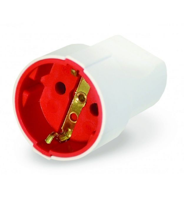 Розетка з заземленням AY-KA 16А, біла (77 117 00)