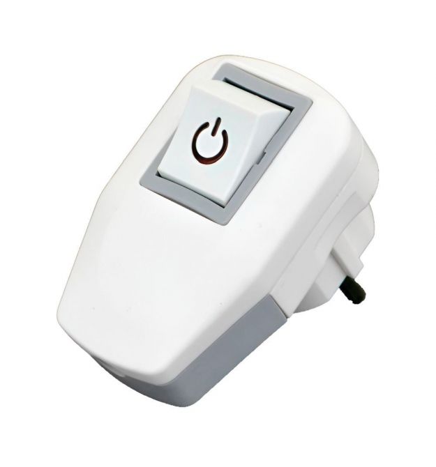 Вилка з заземленням, з вимикачем SETEL 16А, швидкий монтаж (B1131)