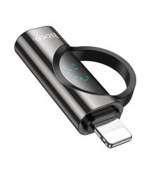 Перехідник HOCO UA32A Type-C(F) - Lighting(M), 60W, індикатор потужності заряду), Black, Box