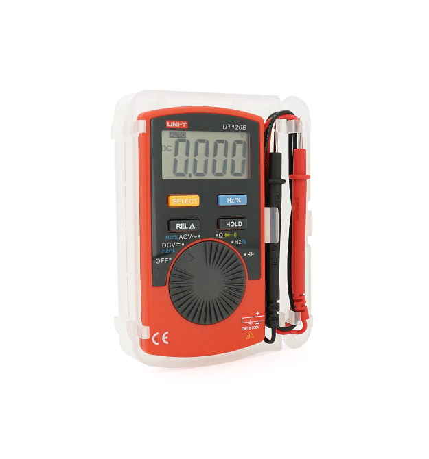 Мультиметр UNI-T UT120B: вимірювання V A &ampOmega C Hz C. Функції True RMS продзвінку тест діодів перевірка транзисторів. Габар