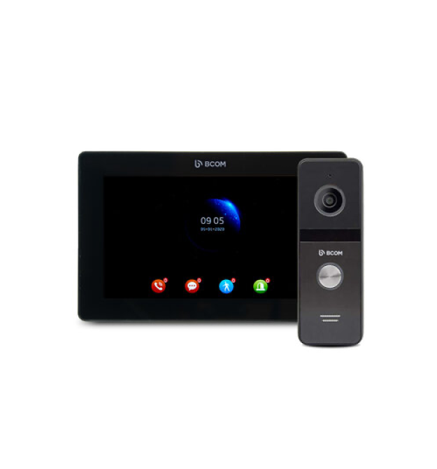 Комплект відеодомофон+відеопанель BCOM BD-770FHD - T BLACK KIT з підтримкою Tuya Smart та Wi-Fi модулем