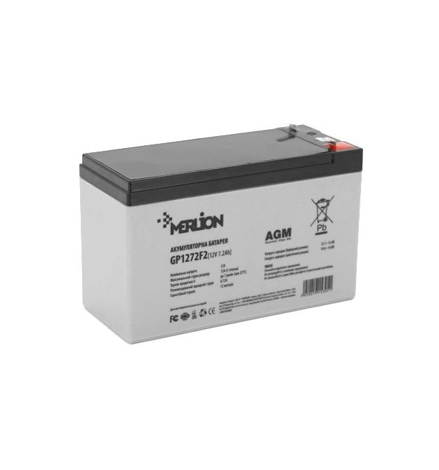 Аккумуляторна батарея MERLION AGM GP1272F2 12V 7.2AH