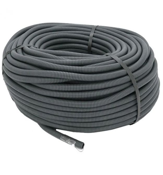 Труба гофрированная 350Н 32/25мм бухта 50м гибкая с протяжкой негорючая
