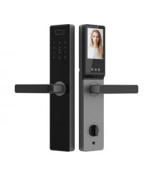 Замок біометричний автономний Trinix TRL-8808WFV Black L-R з WiFi, розпізнаванням об