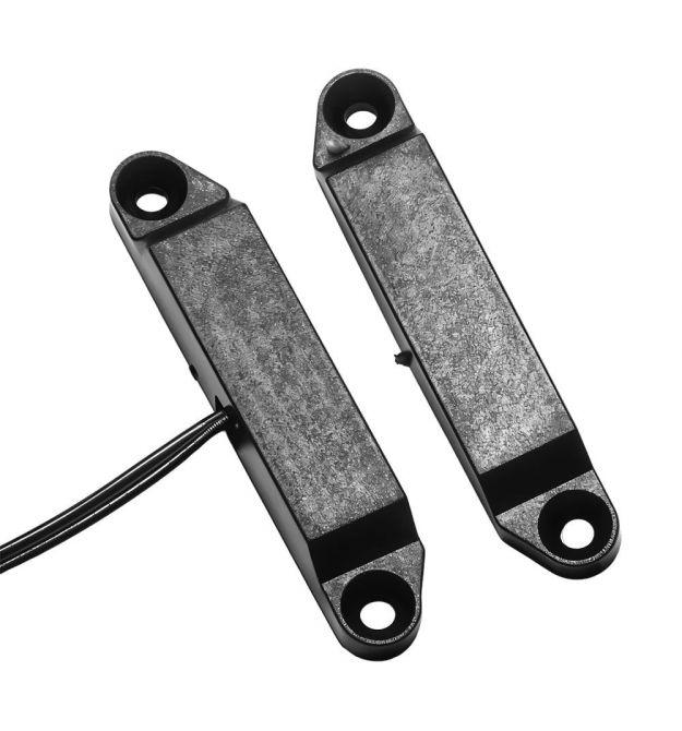 Датчик відчинення магнітоконтактний накладний Електрон ЕСМК-4 чорний на пластикові-дерев’яні поверхні