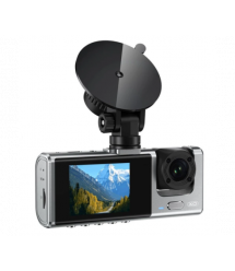 Автомобільний відеореєстратор XO XJ03 камера підвійна 1080 HD Video, DC 5V - 1.5A, 200 мАг, Чорний, 105х38х45 мм, 70 г
