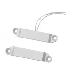 Датчик відчинення магнітоконтактний накладний Електрон ЕСМК-4 білий на пластикові-дерев’яні поверхні