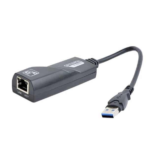 Адаптер с USB на Gigabit Ethernet Gembird NIC-U3-02