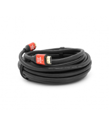Кабель Merlion HDMI-HDMI V-Link High Speed 10.0m, v2,0, OD-8.2mm, круглий Black, конектор Red, (Пакет), Q40