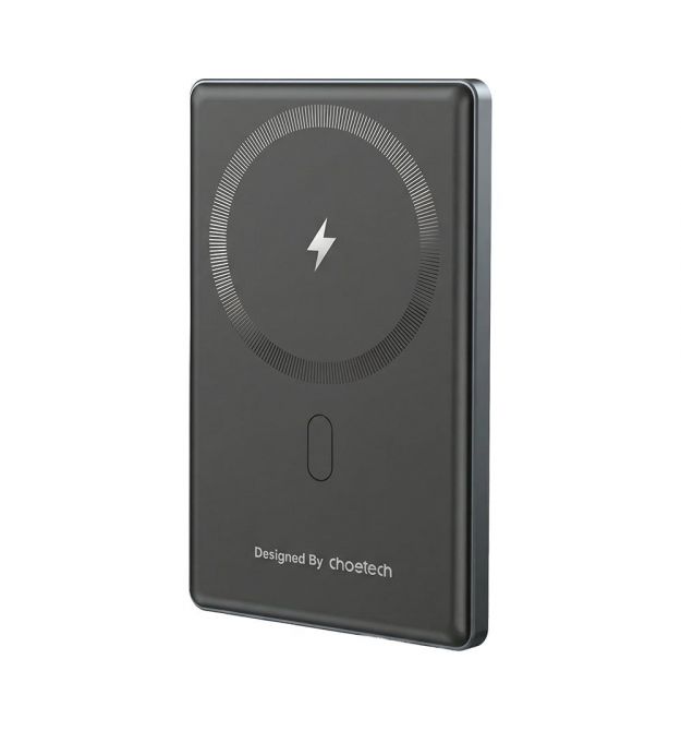 Повербанк 5000mAh Choetech B738 Black QC3.0 PD3.0 бездротова магнітна зарядка