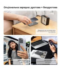 Повербанк 5000mAh Choetech B738 Black QC3.0 PD3.0 бездротова магнітна зарядка