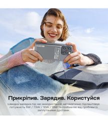 Повербанк 5000mAh Choetech B738 Black QC3.0 PD3.0 бездротова магнітна зарядка