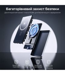 Повербанк 5000mAh Choetech B738 Black QC3.0 PD3.0 бездротова магнітна зарядка