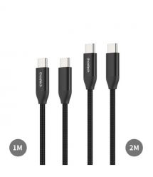 Кабель Choetech ХСС-1060 Black USB-C to USB-C PD3.1 240W 1m+2m, набір з 2 шт.