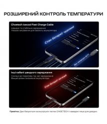 Кабель Choetech ХСС-1060 Black USB-C to USB-C PD3.1 240W 1m+2m, набір з 2 шт.