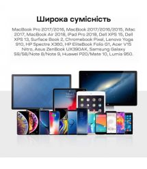 Кабель Choetech CH0021 Black USB-C to HDMI 4K@60Hz 1.8m