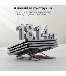 USB-C хаб-підставка 7-в-1 Choetech M57 HDMI 4K@30Hz, 2 USB 3.0, USB-C Data, USB-C PD 100W, SD-card, TF-card