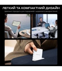 Мережевий зарядний пристрій Choetech PD9002 PD100W GAN USB-A+3xUSB-C White