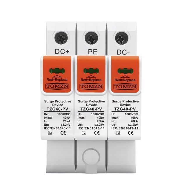 Обмежувач напруги TOMZN TZG40-PV 3P 1000V DC під DIN-рейку