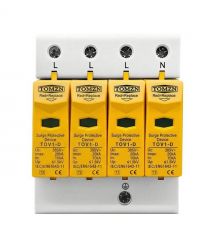 Обмежувач напруги TOMZN TOV1-20-4P 275V AC 10-20kA під DIN-рейку 4 полюси