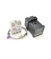 Контролер температури + твердотільне реле REX-C100FK05-V*AN,M6, 85-265V + SSR-40DA+M6