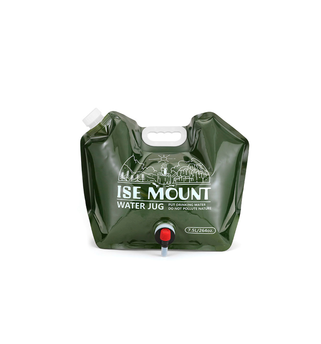 Складана каністра для води ISE MOUNT, об&aposєм 7,5 л. З краном. 420х50х305мм. Dark Green