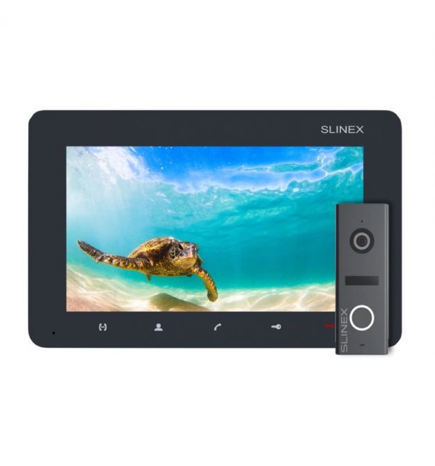 Комплект видеодомофона Slinex SM-07M Graphite + ML-17HD Graphite