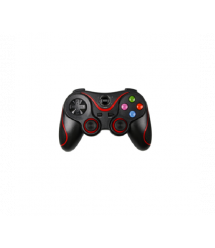 Геймпад бездротової XO GP6 B для PS4 Bluetooth - Wired, 17 кнопок, (Black - Red), 3.7V, 600mAh, 200g. black+red. Box