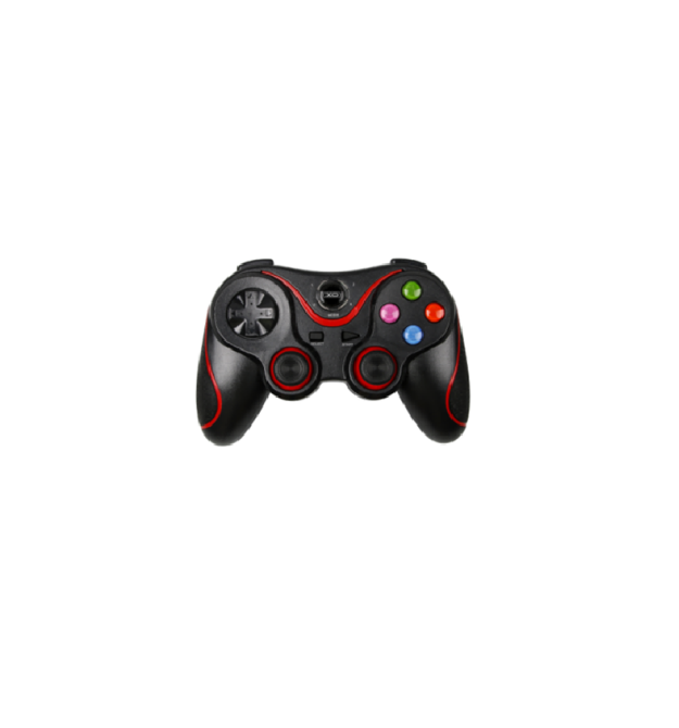 Геймпад бездротової XO GP6 B для PS4 Bluetooth - Wired, 17 кнопок, (Black - Red), 3.7V, 600mAh, 200g. black+red. Box