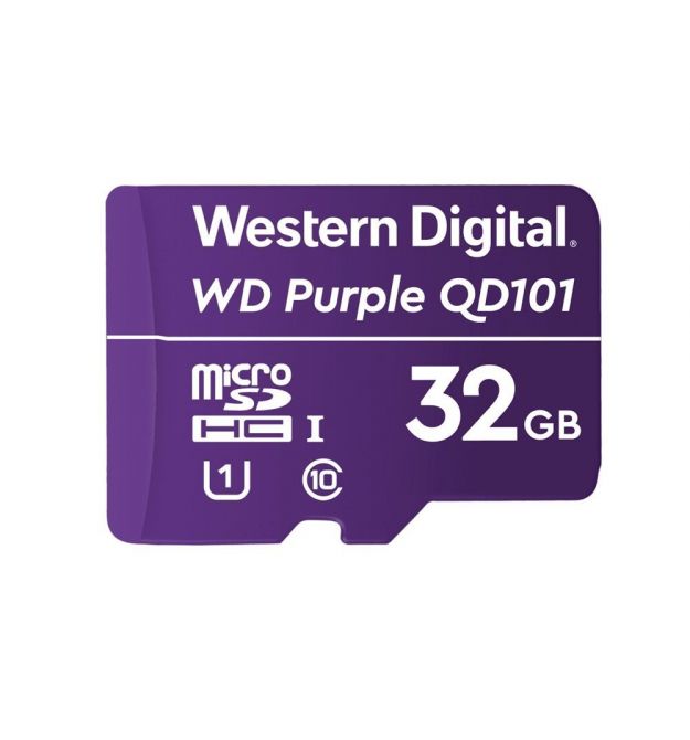 Карта пам'яті Western Digital MICRO SDXC 32GB UHS-I WDD032G1P0C WDC спеціалізована для відеоспостереження