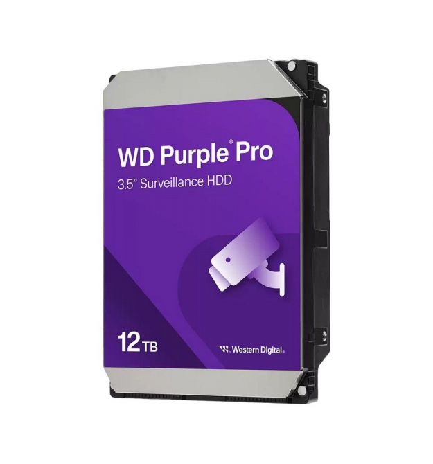 Жорсткий диск 12TB Western Digital WD Purple Pro WD122PURP для відеоспостереження з AI