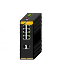 1G індустріальний PoE комутатор L2 Lite AL SW-8P2SGI-L2L, 8*1000Mbps PoE Port, 2*1000Mbps SFP Slot, DIN rail, DC48~54V