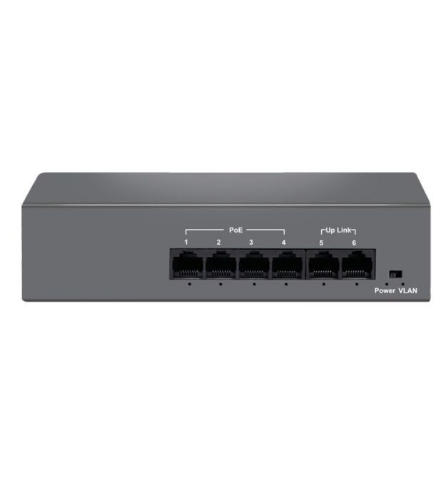PoE комутатор Hisource HF042-02 з 4 портами PoE