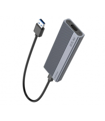 Кишеня HOCO HB47, 2,5, пластиковий корпус, інтерфейс USB3.1 SATA, Gray