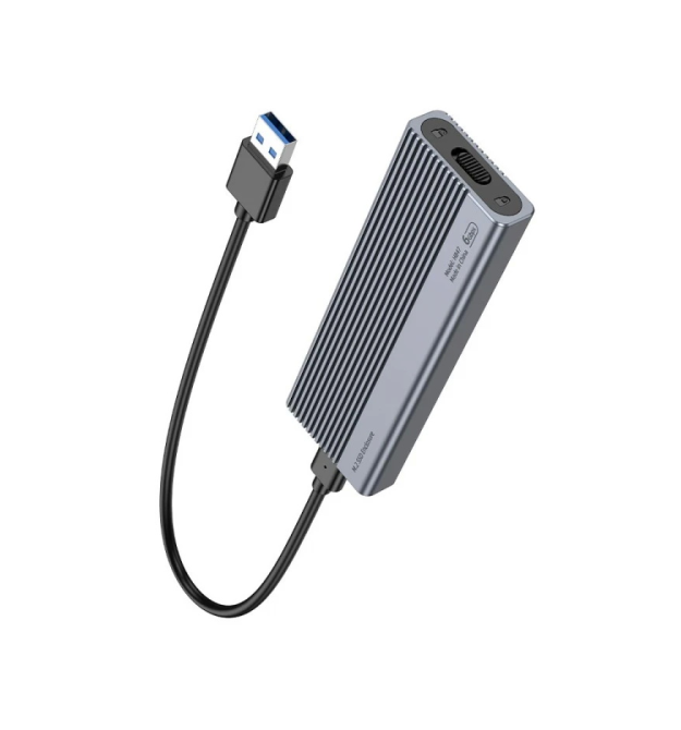 Кишеня HOCO HB47, 2,5, пластиковий корпус, інтерфейс USB3.1 SATA, Gray