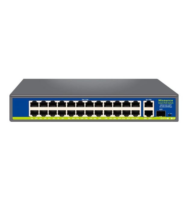 Некерований 27-портовий PoE-комутатор Hi-F2421GBL-C з 24 портами PoE