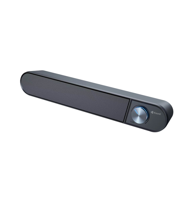 Колонки 2.0 Kisonli i-580, для ПК і ноутбука, USB + 3.5mm, 2x3W, 20Hz- 20KHz, Black, BOX, Q40