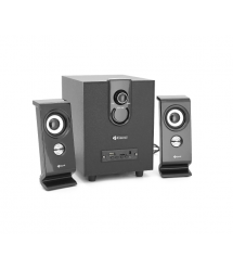 Колонки 2.1 Kisonli TM-9200A, для ПК та ноутбука, живлення 220V + jack 3.5mm, 5W+2x3W, 20Hz-20KHz, з сабвуфером, bluetooth, Blac