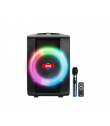 Колонка-караоке XO F53 Star Shepherd EU 8-дюймова колонка RGB Bluetooth Speaker 40W, BT5.0, USB - TF, 4-10 год чорна, 251&amptim