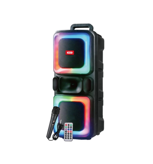Колонка-караоке XO F55 Boat Boat 8 Dual Speaker RGB Bluetooth Speaker 20W, BT5.0, USB - TF, 4-10h чорний, 249&amptimes214&amptim
