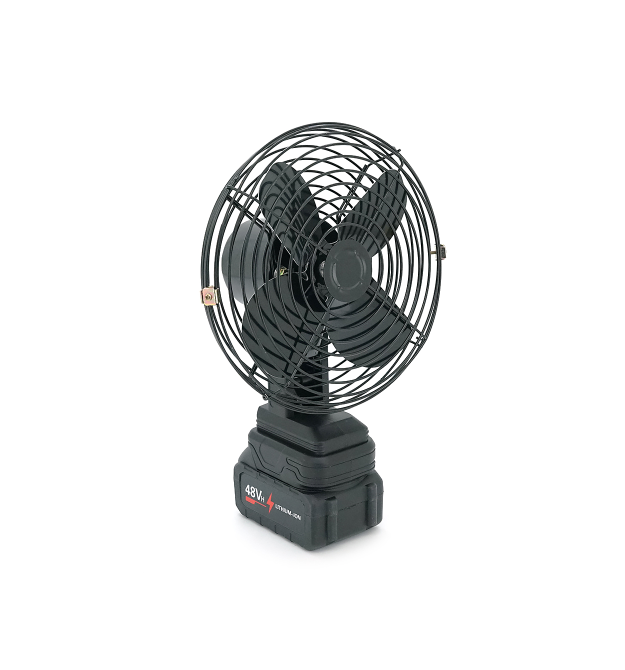 Вентилятор 6 YT46888, з Li-Ion акумулятором 48V, Black, Box 185х185 мм, 1,0 кг
