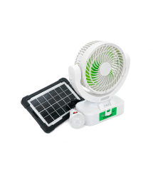 Вентилятор GDTIMES GD 8021BT+Ліхтар+Радіо+Bluetooth, Solar+ вбудований акумулятор, Box