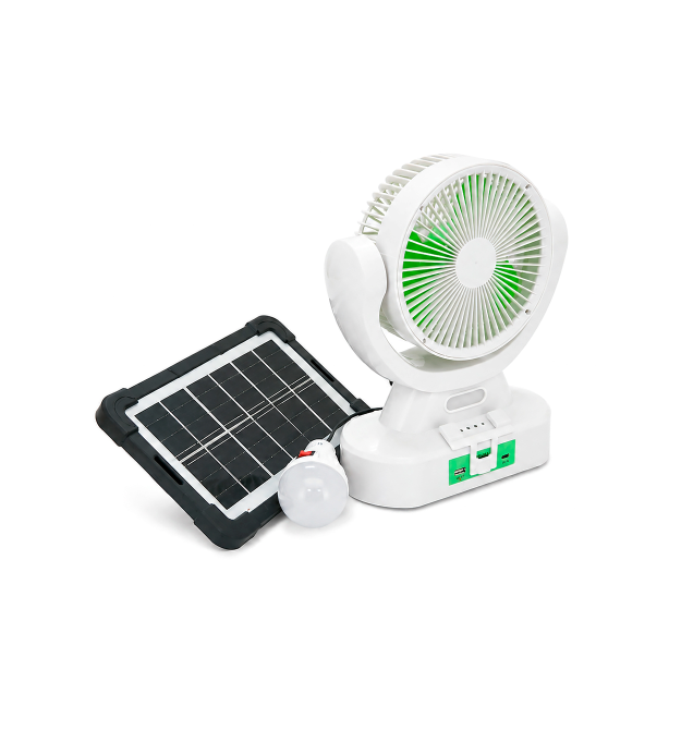 Вентилятор GDTIMES GD 8022, Solar+ вбудований акумулятор, 1*USB лампочка, Box